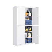 Dokumentų spinta SONGMICS OMC016G01, 4 durelės, 5 lentynos, Balta, 40 × 80 × 180 cm