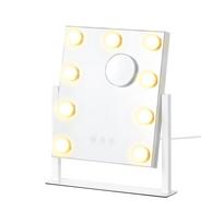 Kosmetinis veidrodėlis SONGMICS LWM001W02, 15 LED lempučių, 58 × 43 cm