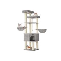 Kačių draskyklė Feandrea, daugiaaukštė, 55 × 55 × 186,7 cm