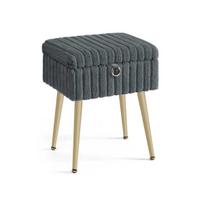 Kosmetinis pufas SONGMICS LOM505, Su daiktadėže, 30 × 40 × 50 cm