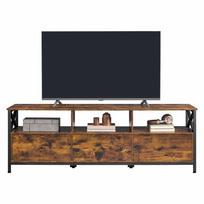 TV staliukas VASAGLE, Ruda/juoda, 147 × 50 × 40 cm
