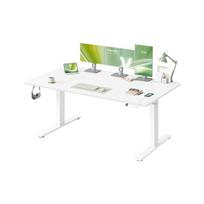 Reguliuojamo aukščio rašomasis stalas VASAGLE, 3 atminties mygtukai, Baltas, 160 × 72–120 × 80 cm