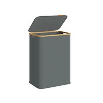 Skalbinių krepšys SONGMICS, 40 l, su dangčiu, Pilkas, 52 × 38,5 × 70,5 cm