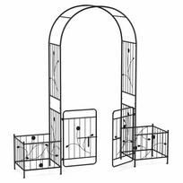 Sodo arka, 2 vartai, 2 vazonai, 80 × 87 × 20 col