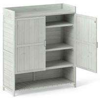 Sodo spintelė, 2 durelės, 3 lentynos, 100 × 118 × 38 cm