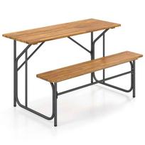 Lauko stalo ir suoliuko komplektas, 2 vietų, 132 × 81,3 × 74,9 cm