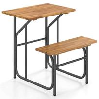 Lauko stalo ir suoliuko komplektas, vienpusis, 1 vietos, 81,3 × 69,9 × 74,9 cm