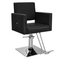 Paminkštinta kirpėjo kėdė su 360° pasukimu, juoda, reguliuojamas aukštis 95–110 cm, 150 kg