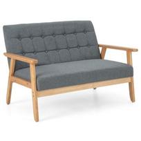 Dvivietė sofa-lova, 2 vietų, Pilka, 114 × 77 × 72 cm