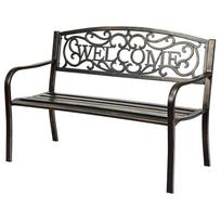Sodo suoliukas, su porankiais, 127 × 63,5 × 88,9 cm