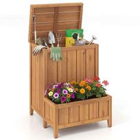 Lauko daiktadėžė su sodinimo dėže, 2 viename, 58,4 × 71,1 × 53,3 cm