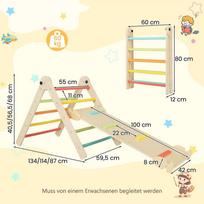 Trikampis laipiojimo rinkinys, 3 viename, 134/114/87 × 59,5 × 40,5/56,5/68 cm