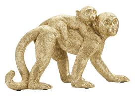 Beždžionės su jaunikliu skulptūra Monkey Mom, 29,5 × 18,5 × 11,5 cm