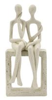 Dekoratyvinė poros statulėlė Stons, Smėlio, 11,5 × 25 × 9 cm