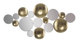 Sienų dekoro plokštė Gold Mirror Glam, Auksinė, 118 × 60 × 2,5 cm