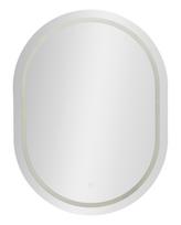 Ovalus LED sieninis veidrodis Mauro Ferretti Simple, 3 šviesos temperatūros, 60 × 80 × 3,5 cm