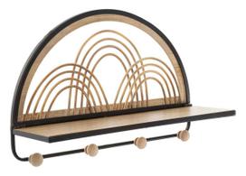 Pakabinama lentyna Oporto, 4 kabliukai, 46 × 30 × 15,5 cm