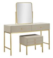 Kosmetinis staliukas Luxury, su veidrodžiu ir taburete, 120 × 75 × 45 cm