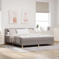 LED Čiužinio Lova su čiužiniu su LED Taupe 180 x 200 cm audinys
