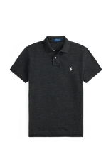 Polo Ralph Lauren - The Iconic Custom Slim Fit Mesh Polo - Megzti polo marškinėliai trumpomis rankovėmis - Juoda