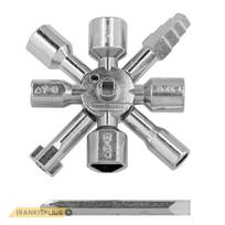 ⬡ Universalus raktas elektros spintoms 10 in 1 (78478, VOREL)