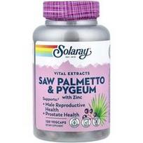Solaray, Gyvybiškai svarbūs ekstraktai, Saw Palmetto & Pygeum su cinku, 120 VegCaps