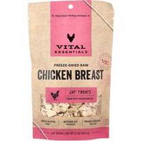Vital Essentials, Liofilizuoti žali kačių skanėstai, vištienos krūtinėlė, 59,5 g
