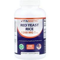 Vitamatic, Raudonųjų mielių ryžiai, 240 kapsulių (600 mg vienoje kapsulėje)