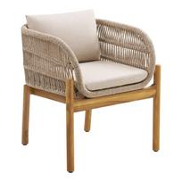 Lauko krėslas | 64,5 x 71 x 65 cm | Ruda | Smėlio | 2 vnt. kompl.