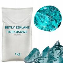 Turkio stiklo luitai dekoratyviniai sodo akmenys gabionams 8-12 cm