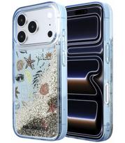 Mėlynas dėklas Apple iPhone 18 Pro telefonui "Karl Lagerfeld Liquid Glitter Beach Case"