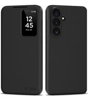 Matinis juodas atverčiamas dėklas Samsung Galaxy S26 FE telefonui "Tech-Protect Smart Wallet"