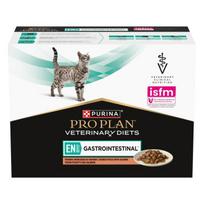 Purina Pro Plan Veterinary Diets EN St/Ox Gastrointestinal šlapias pašaras suaugusioms katėms su lašiša padaže, skirtas žarnyno absorbcijos sutrikimams mažinti, 10x85 g