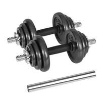 REBEL ACTIVE reguliuojamo svorio hanteliai dėkle, 20 kg, su štanga