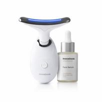 Rinkinys veido masažuoklis stangrinantis su LED, EMS ir šiluma ir veido serumas Kombucha Vibeboost 30 ml InnovaGoods