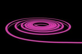 LED juosta NEON FLEX, 24Vdc, 14.4W/m, RGB, large, AKTO