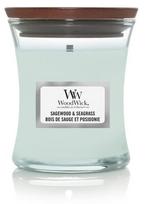 Žvakė, aromatinė WoodWick Mini Sagewood & Seagrass, 20 - 30 h, 85 g, žydra sp.