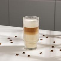 Latte macchiato stiklinė CHiATO, 480 ml – su grioveliais