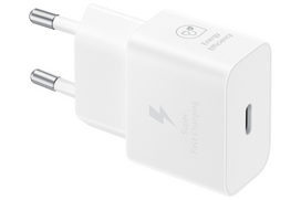Samsung EP-T2510 25W AC Maitinimo adapteris USB-C + Kabelis USB-C, Balta | EP-T2510XWEGEU