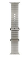 APPLE 49mm Translucent Grey Ocean Band - Natural Titanium Finish | MK7K4ZM/A