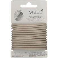 Sibel Soft elastikai blond – minkštos plaukų gumytės, šviesios, 12 vnt.