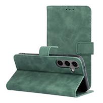 TENDER knyginio tipo dėklas Samsung modeliui S24 Plus, žalias