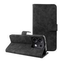 TENDER knygutės tipo dėklas Xiaomi modeliui Redmi Note 13 5G, juodas