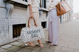 CHILDHOME DIDELIS MAMOS REIKMENŲ KREPŠYS MOMMY BAG, LEOPARD