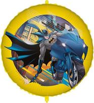 Balionas apvalus GoDan Batman, mėlyna sp./aukso sp./juoda sp.