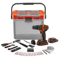 Akumuliatorinis suktuvas-gręžtuvas su akumuliatoriumi Black & Decker BCKSB04-QW, 1.5 Ah