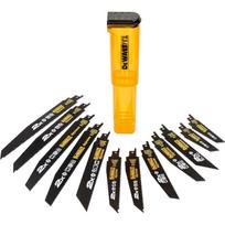 Dewalt stūmoklinio pjūklo ašmenų rinkinys DT2441L-QZ, 12 vnt., Bi-Metal, S-Shank, metalui, medienai, plastikui, gipsui
