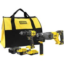 Stanley įrankių rinkinys SFMCK216MDS-QW, 18V, 4Ah, 2Ah, 2A įkroviklis, bešepetėlinis smūginis gręžtuvas SFMCD715