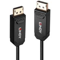 Lindy DisplayPort kabelis optinės pluošto hibridas 38520, 10 m, 40Gbps, 7680 x 4320, 144 Hz, 2 vyriški jungtys