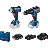 Bosch įrankių rinkinys 06019K0003, 18V, 2x akumuliatoriai 2,0Ah ir 5,0Ah, smūginis veržliasukis GDS 18V-400